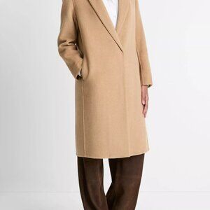 Vince Classic Wool-Blend Straight Coat